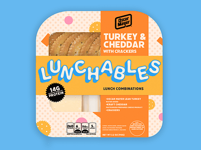 Redesign for Lunchables adobe creative cloud branding branding identity branding inspiration graphic design logo lunchables package design