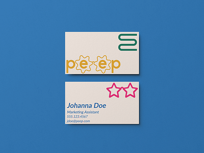 Peep Business Card Concept brand identity branding branding and identity briefbox businesscard mockup