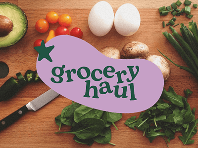Brand identity and packaging concept for Grocery Haul adobe creative cloud brand identity branding food subscription box packaging packagingdesign