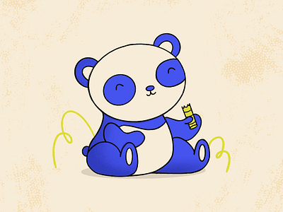 Day 08 — Happiness design happiness illustration panda procreate