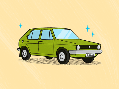Day 26 — Car 🚗 car classic car design illustration procreate