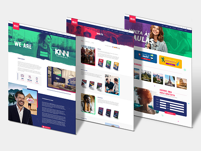 KNN Idiomas website courses design desktop english home page knn language language school spanish ui uidesign web