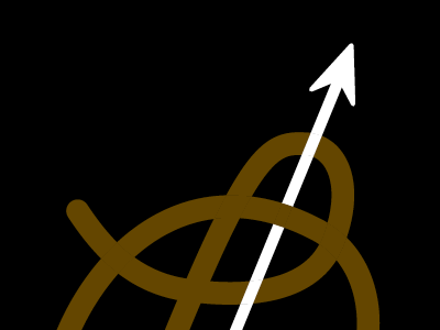 Monogrammin' arrow black gold monogram script vector