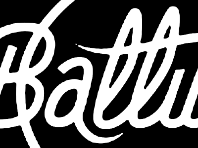 Ballwarming black housewarming logo party typography white