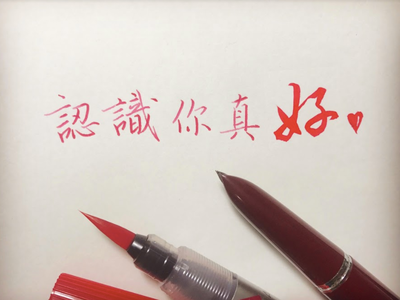 認識你真好｜楷書行書 chinese calligraphy