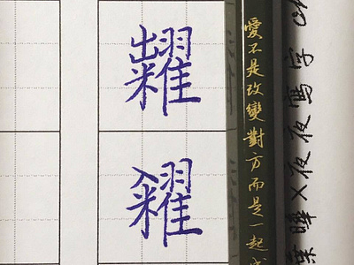 糶糴｜楷書 chinese calligraphy
