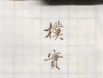 樸實｜行書 chinese calligraphy 手書き文字 漢字 필기한자