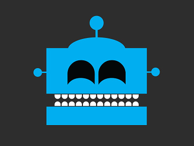 The Design Robot Logo flat design illustration iphone apps logo vector design