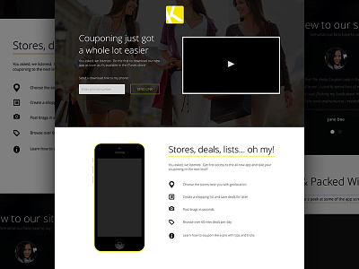 App Promotional Landing app landing layout mobile web design responsive sketch web design
