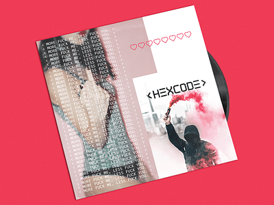 HEXCODE - Self Titled Album Cover album album art album cover branding design electronic hexcode lettering logo music typography vector