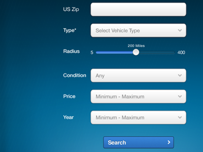 iPad Search button fields ipad search