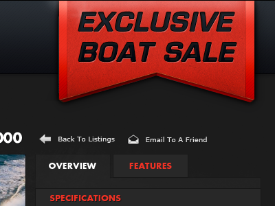 Exclusive Boat Sale Ribbon