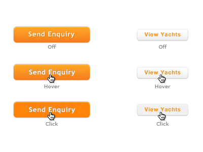 Buttons button click color gradient hover mouse off orange style test