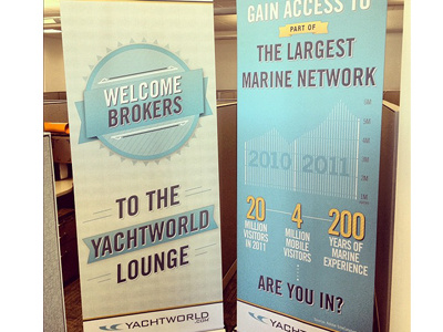 Boat Show Banners banner banners boat booth clean design graphic minimal new pop print rookie show simple trade up