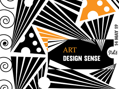 Design Sense- Abstract 2019 abstract abstract art background black design design sense graphic sharp typography ui ux vector