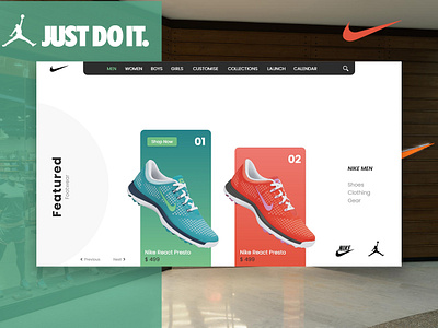 Just Do it - Concept Design of Nike Home Page