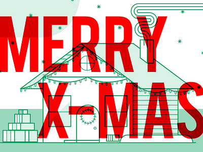 Merry Christmas, Dribbblers! christmas green holiday holly jolly merry merry christmas red