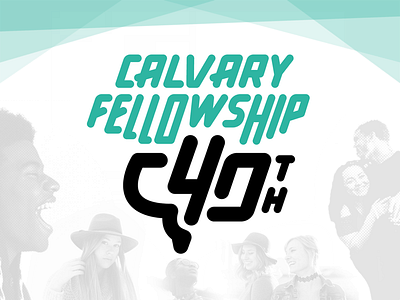 Calvary Fellowship 40th Anniversary Logo