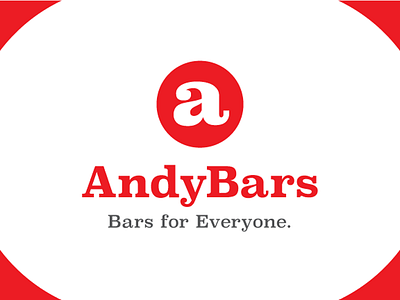 Andybars Logo Alternate Option andy bars branding food icon iconic lettering logo meal natural type typography