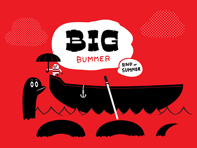 Big Bummer End of Summer 2013 big bummer camp christian christianity church design end illustration jesus of summer