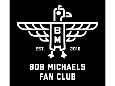 Bob Michaels Fan Club bob club eagle fan headphones initials michael michaels monogram music