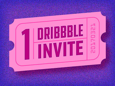 Birthday Dribbble Invite arcade birthday contest dribbble dribbble invite ellis email illustration invite joey lettering ticket
