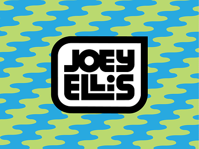 Joey Ellis Design Branding 80s 90s blue brand branding green icon lettering logo self promotion selfbranding