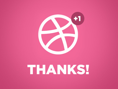 Thanks Dribbble dribbble invitation