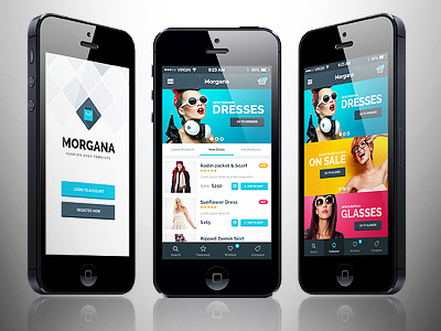 Morgana Store App app cart ecommerce fashion interface mobile shopping store ui ux web