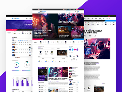 Pixel Diamond HTML - eSports Pages badge esport forum game gaming html logo magazine news player shop sports stats stream streamer team twitch ui website