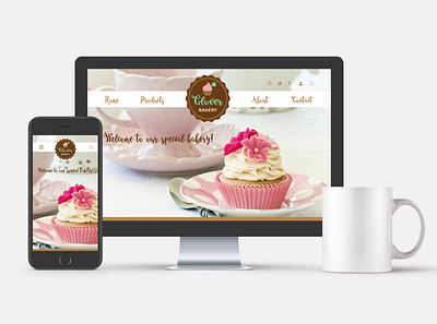 UI of Bakery's website