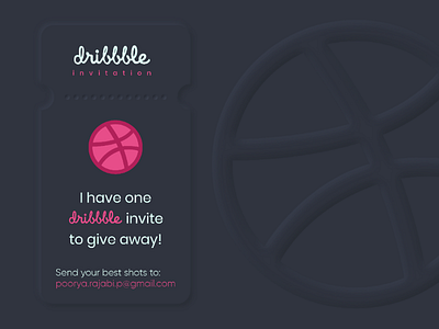 dribbble invitation invite invitation neomorphism