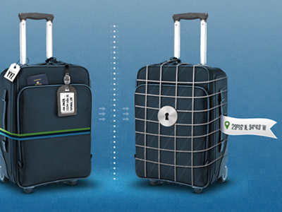 Safe & Secure luggage ui ux web website