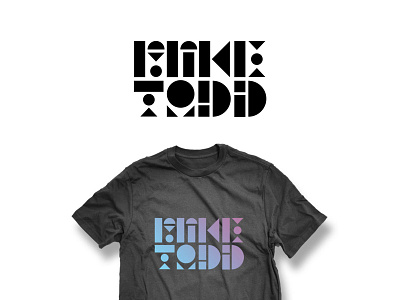 Mike Todd Branding band bold branding geometric gradient logo merch music musician shirt t shirt