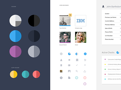 Investigations Style Tile avatar icon set minimal moon simple source sans pro style tile ui kit web app