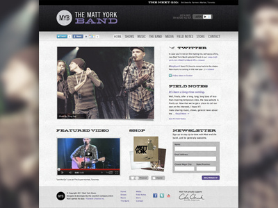 MYB Website Launched band dark hellenic mattyorkband music paper texture trade gothic tweed web