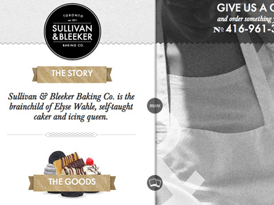 Sullivan and Bleeker cupcakes noise texture vintage web website