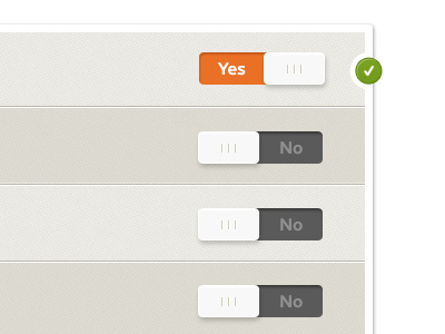 Toggles buttons grey inset locator orange shadow subtle switch texture toggle ui ux web white