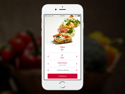 Restaurant Reservation app book booking food mobile mobileapp reservation restaurant ui ux