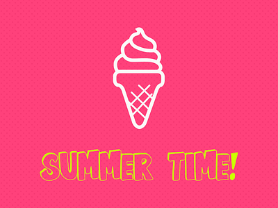 Summer Time cream ice summer