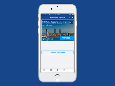 Instant Booking booking ios iphone payment ux