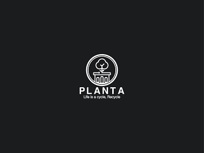 Planta Logo food waste logo recycling