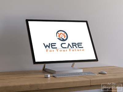 WE CARE FOR YOUR FUTURE animation branding brochure design design icon illustration illustrator lettering logo logo design type typography ux vector