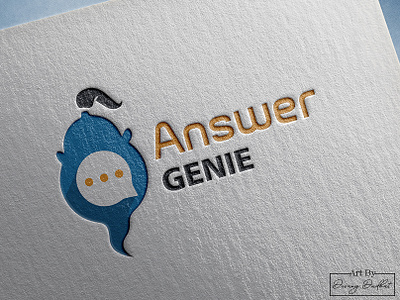 Answer Genie Logo Design animation app art branding brochure design character design graphic design icon illustration illustrator lettering logo logo design minimal typography ux vector web website