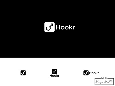 Hookr logo design