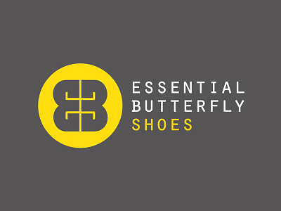 Logo // EB // Essential Butterfly Shoes branding butterfly eb logo shoes