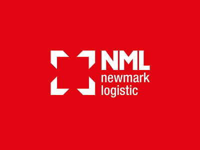 Logo // NML // Newmark Logistic arrow box branding logistic logo nml red shipping