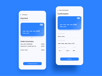 Credit Card Checkout Form | Daily UI #2 graphic design interface mobile ui