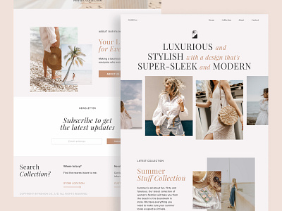 Fashion Landing Page | Daily UI #003