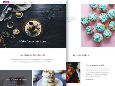 MSNL - Pastry Blog Page Sketch Freebie bakery cupcakes free freebie pastry sweets website